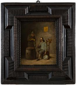 14   -  <p><span class="description">Due uomini in una taverna (desde David Teniers el Joven). Atribución de Amadore Porcella a David Teniers el Joven</span></p>