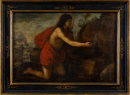 2   -  <p><span class="description">San Giovanni Battista alla fonte.
 Atribución de Amadore Porcella a Tiziano Vecellio</span></p>