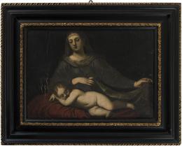 6   -  <p><span class="description">Madonna con il Bambino dormiente. Atribución de Amadore Porcella a Van Dyck, Antonio</span></p>