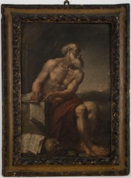 10   -  <p><span class="description">San Gerolamo nel deserto. Atribución de Carlo Grimaldi a Tiziano Vecellio</span></p>