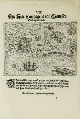 583   -  <p><span class="description">[Francis Drake]
Die stadt Cartagena von Francisco Drafen gewonnen</span></p>