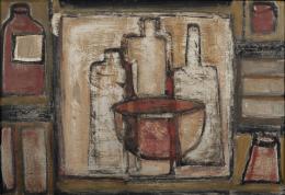 24   -  <p><span class="description">Carlos Rojas. Sin título, de la serie Botellas, ca. 1960</span></p>