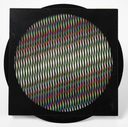 9   -  <p><span class="description">Carlos Cruz-Diez. Chromointerférence Manipulable, 1989</span></p>