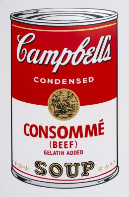 15   -  <p><span class="description">Andy Warhol. Campbell's Consommé Soup, 2018</span></p>