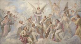 5   -  <p><span class="description">Ricardo Acevedo Bernal. Coro de ángeles. Proyecto de pintura realizada para la hacienda San Benito en Sibaté, [1901]</span></p>