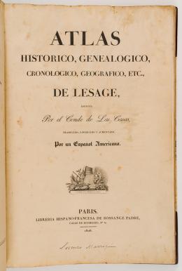 1   -  <span class="object_title">Atlas histórico, genealógico, cronológico, geográfico de Lesage</span>