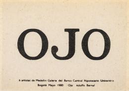 48   -  <p><span class="description">Adolfo Bernal. OJO, 1980</span></p>