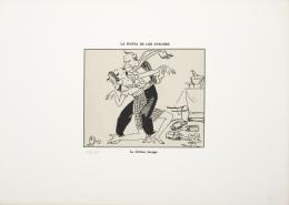 18   -  <p><span class="description">Ricardo Rendón. La danza de los apaches: la última juerga, de la carpeta Graficario de la Lucha Popular en Colombia, 1977 </span></p>