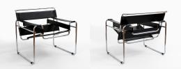 63   -  <span class="object_title">Silla vintage estilo Wassily de Marcel Breuer </span>