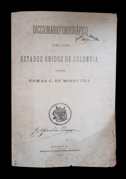 Mosquera, Tomás C. de : Diccionario Geográfico de los Estad
