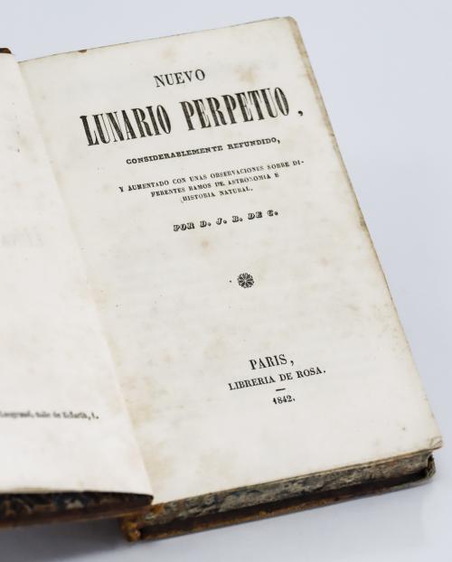 J. B. de C.  : Nuevo lunario perpetuo: considerablemente re