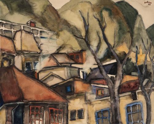 Fernando Botero (Colombia, 1932) : Tejados de Medellín