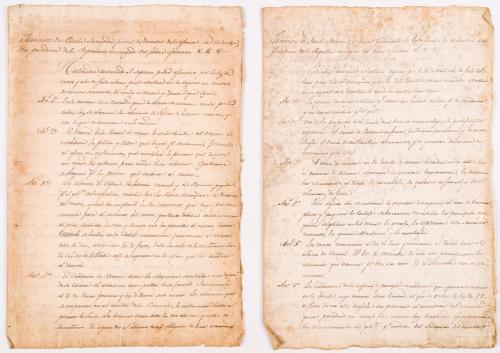 Santander, Francisco de Paula : Copia del decreto firmado por Francisco de Paula Santander, vicepresidente de la República, encargado del poder ejecutivo, por medio del cual se establece en la capital un museo de ciencias naturales. Firmado por el secretario de Estado del despacho del interior, José Manuel Restrepo