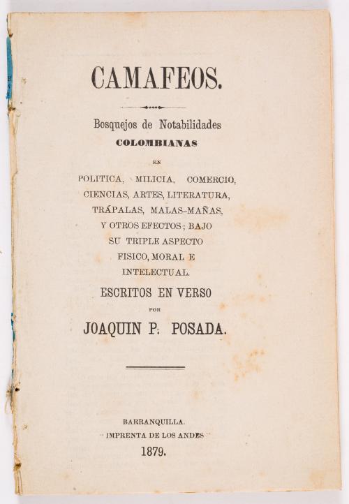 Posada, Joaquin Pablo : Versos de Joaquín Pablo Posada