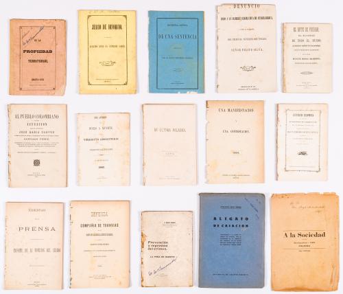 Colección de folletos jurídicos organizados por imprentas 