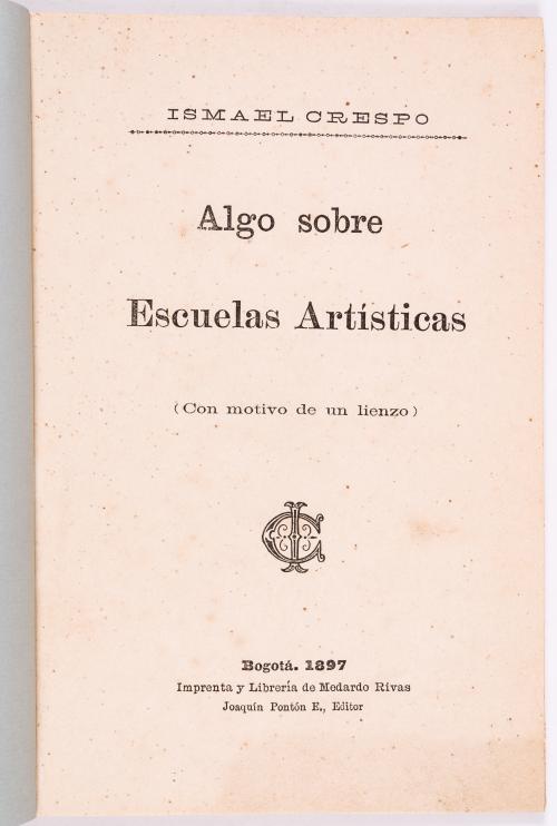 Crespo, Ismael : Algo sobre escuelas artísticas