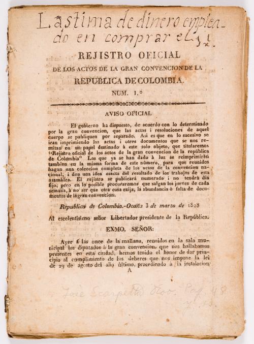 s.a : Código penal de la Nueva Granada, expedido por el congreso en sus sesiones de 1837