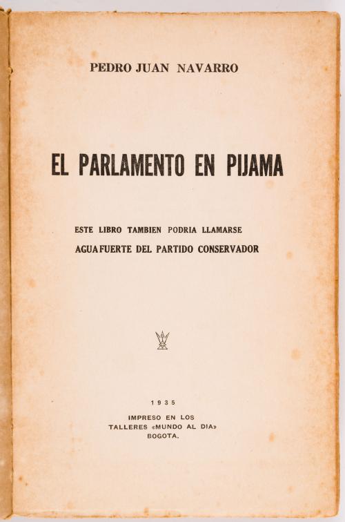 Navarro, Pedro Juan : El parlamento en pijama