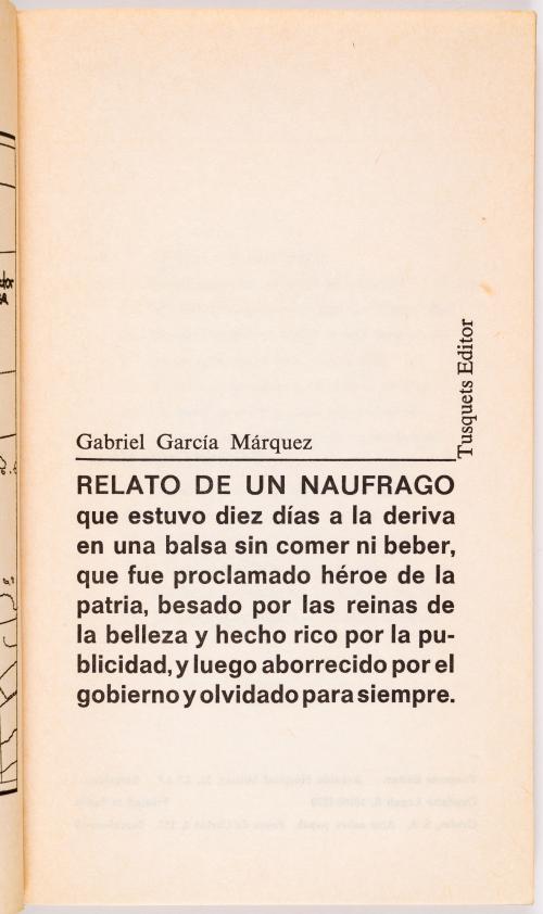 García Márquez, Gabriel : El otoño del patriarca