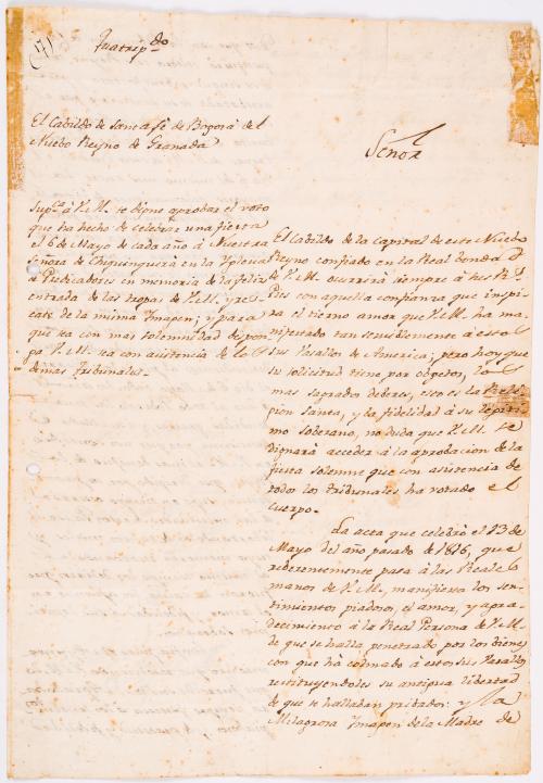 Documento virgen de chiquinquirá Manuel de Serviez