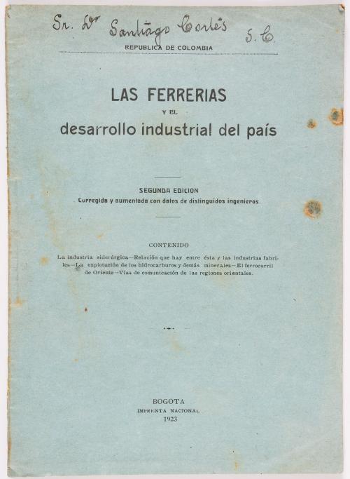 s.a. : Reglamento de la compañía de la Ferrería de Pacho