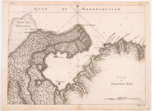 Jefferys, Thomas : Plan of Zispata Bay - Gulf of Morrosquillo