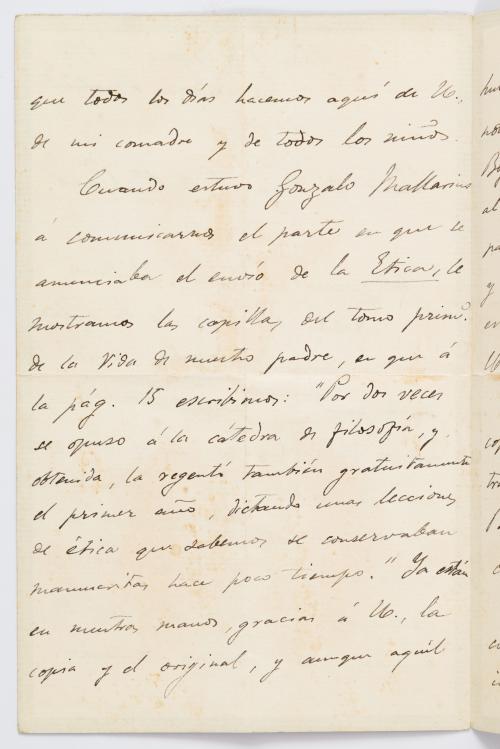 Cuervo, Rufino José : Carta inédita de Rufino José Cuervo a Miguel Antonio Caro