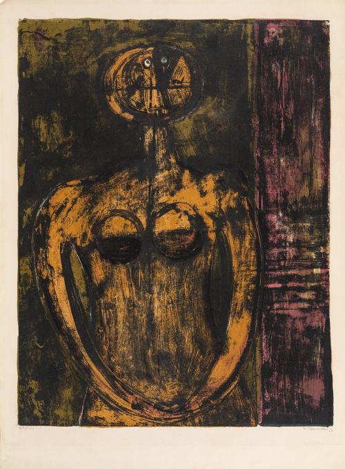 Rufino Tamayo : Desnudo en naranja, 1959