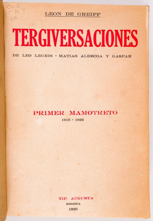 Greiff, León de : Variaciones alrededor de nada