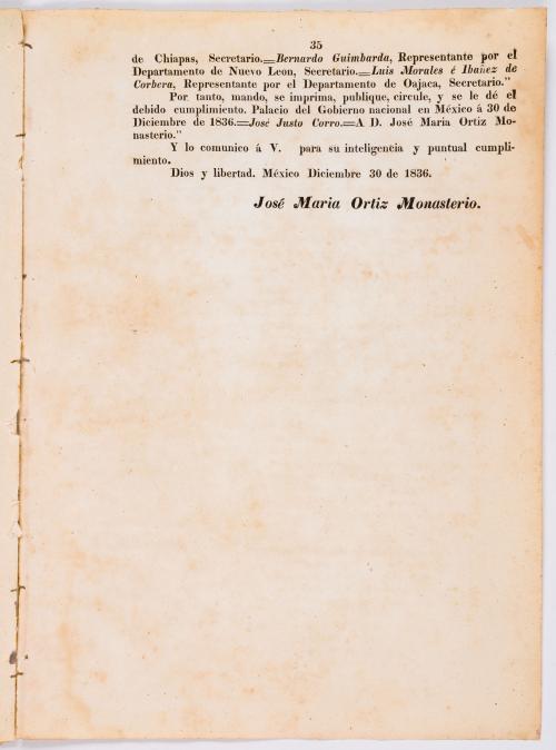 Ortiz Monasterio, José María : Las Siete Leyes Constitucionales. Constitución Centralista de la República Mexicana.