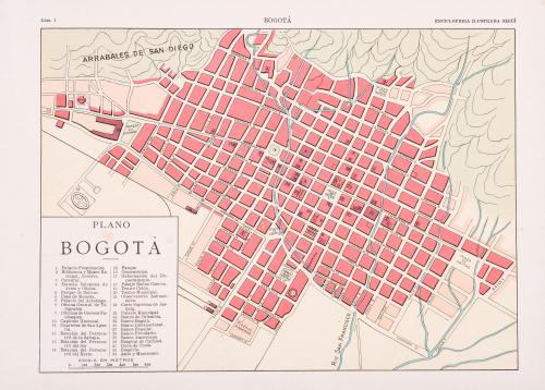 Mapas y planos españoles de Bogotá y Colombia