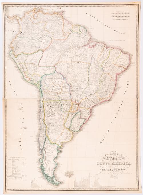  Wyld, James : Mapa de Colombia prima or South America