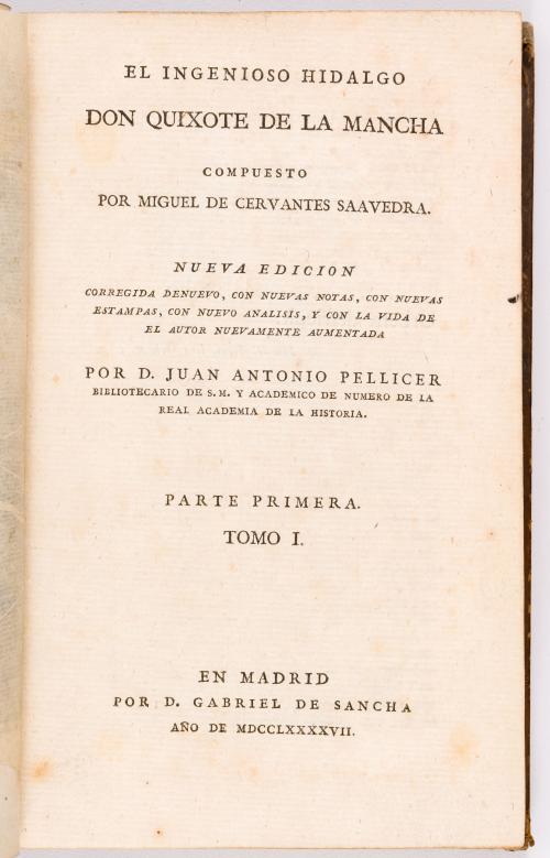 Cervantes, Miguel de : El ingenioso hidalgo Don Quijote de la Mancha