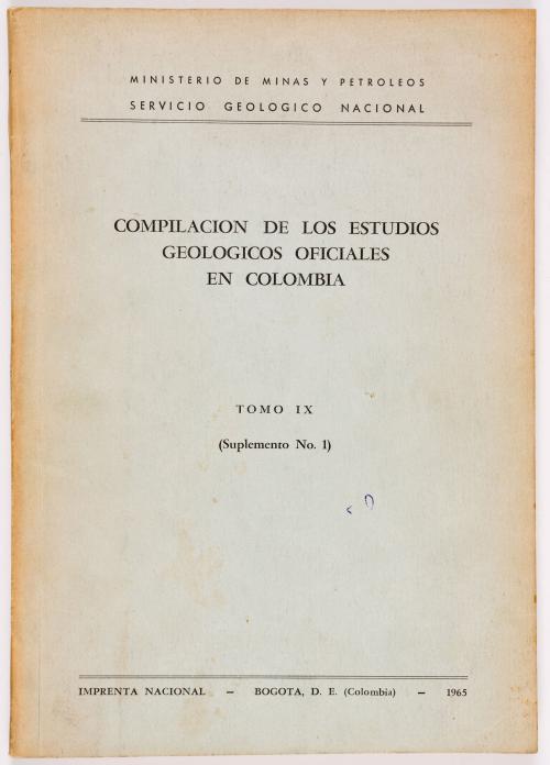 Colección de estudios geológicos oficiales en Colombia