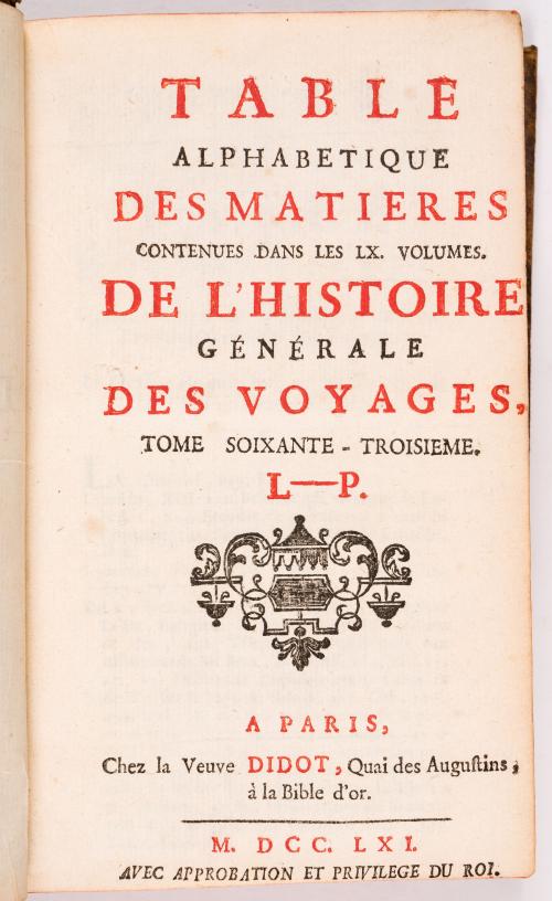 Colección de obras sobre viajes, con grabados y mapas, siglo XVIII-XIX