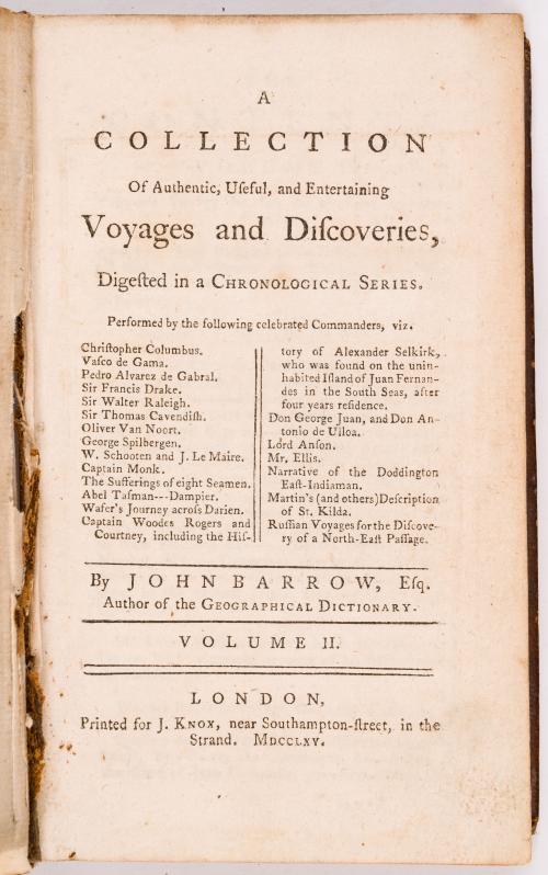Colección de obras sobre viajes, con grabados y mapas, siglo XVIII-XIX
