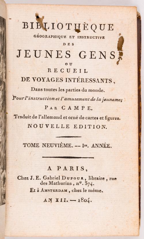 Colección de obras sobre viajes, con grabados y mapas, siglo XVIII-XIX