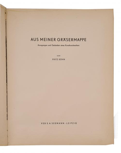  Kühn, Von Fritz : Aus Meiner Gräsermappe
