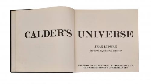 Lipman, Jean  : Calder´s Universe