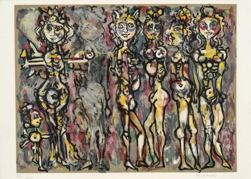 René Portocarrero Cuba, 1912 - 1985 : [Mujeres de perfil]