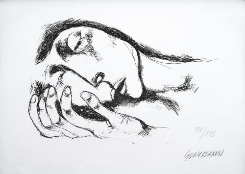 Oswaldo Guayasamín Ecuador, 1919 - EE.UU., 1999 : Sueño