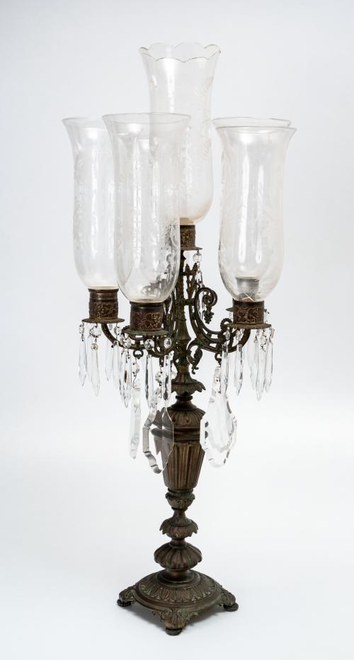Candelabro con briseros.Baccarat