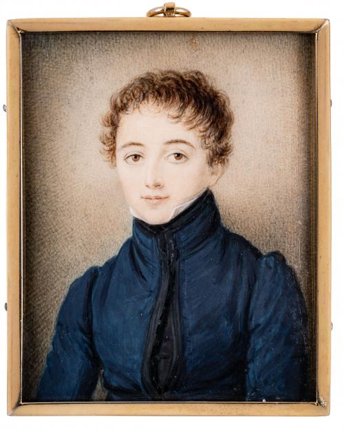 Miniaturas de jóvenes de la época napoleónica