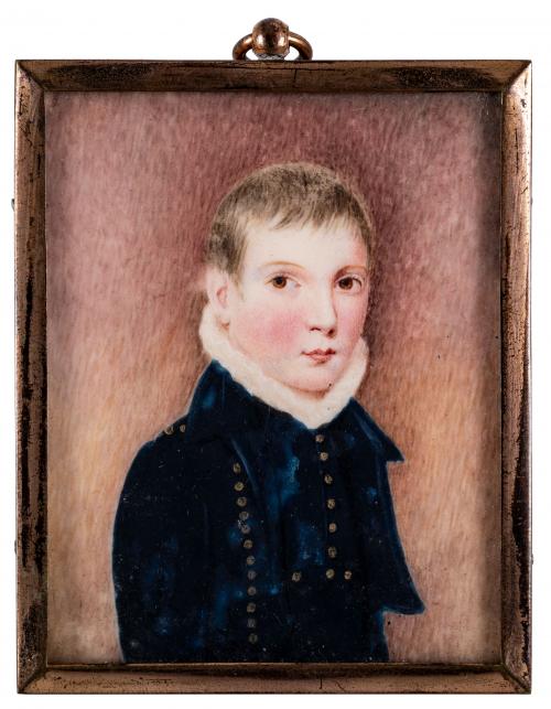 Miniaturas de jóvenes de la época napoleónica