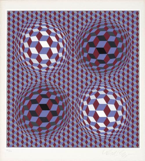 Victor Vasarely Hungría, 1906 - Francia, 1997 : [Deimos Bla