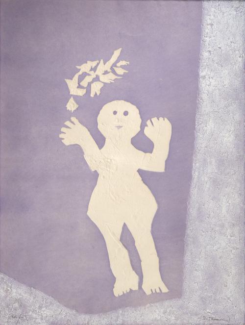 Rufino Tamayo  México, 1899 - 1991 : Niño con pájaro 