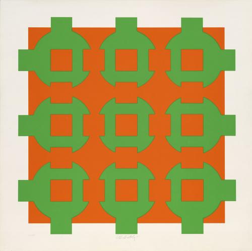 Victor Vasarely Hungría, 1906 - Francia, 1997 : Orange and 