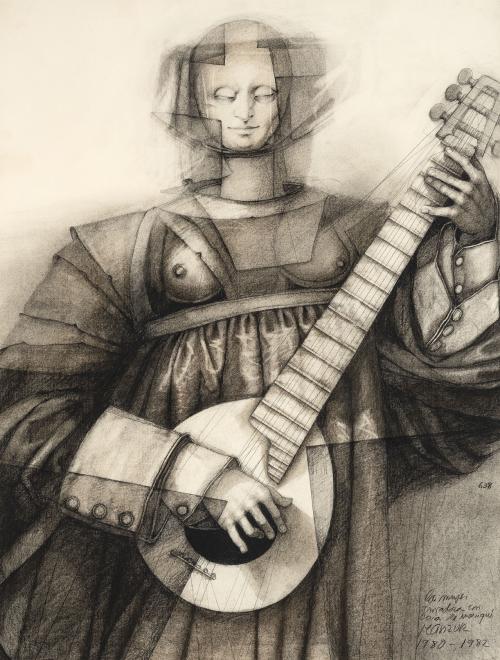 David Manzur Colombia, 1929 : La mujer trovadora con cara 