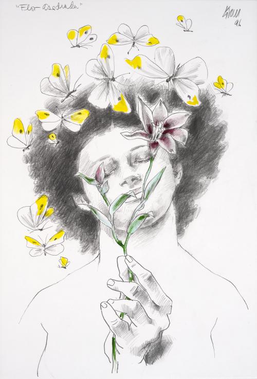 Enrique GrauPanamá, 1920 - Colombia, 2004 : Flor asediada