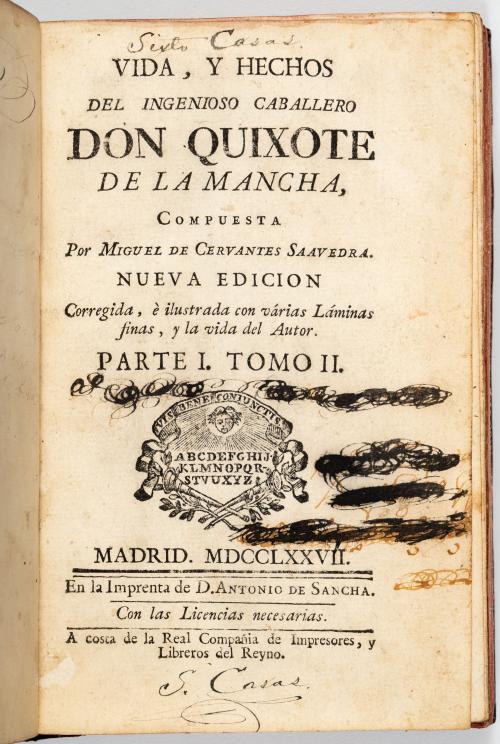 Cervantes Saavedra, Miguel de : [Ed. ilustrada] Vida, y hec